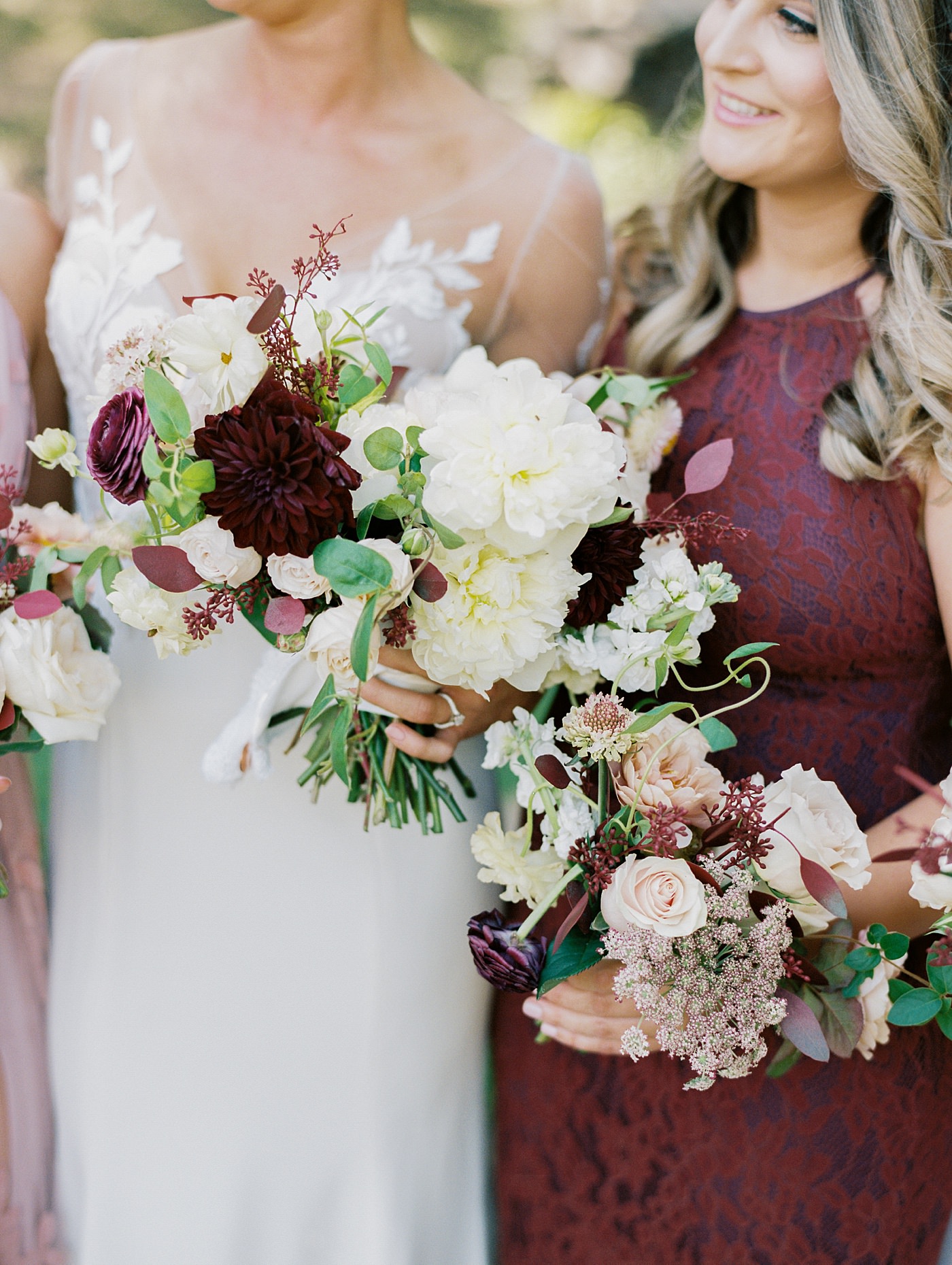 burgundy wedding flowers